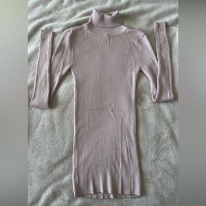 Express knit long sleeve pink turtleneck. Size XS